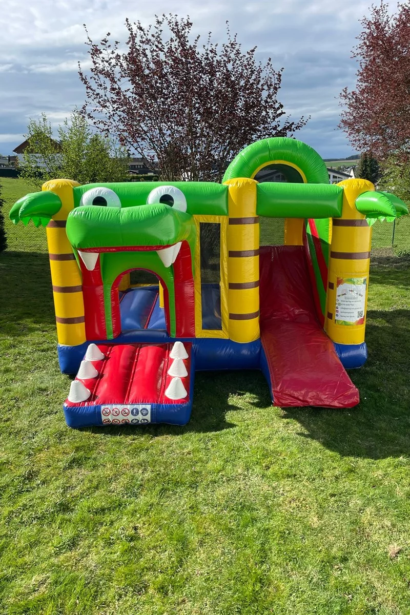 Kroko-Hüpfburg mieten in der Region Trier, Koblenz, Bonn und Frankfurt